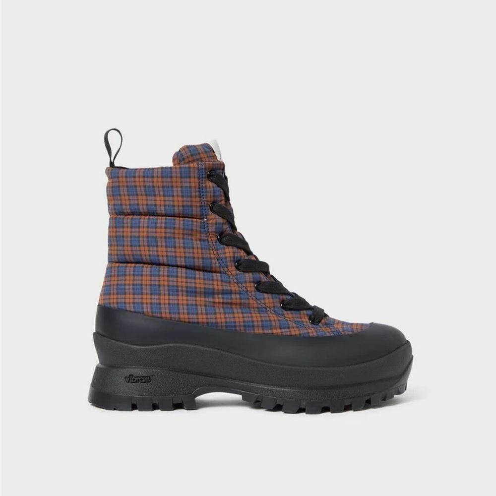 Loeffler Randall - Davey Navy/Rust Weather Boot - Picture 3 of 14